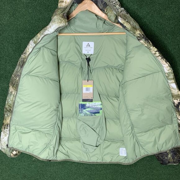 Sz S Nike ACG Lunar Lake Therma Fit ADV Puffer Jacket Oil Green FB8121-386 - Picture 11 of 13